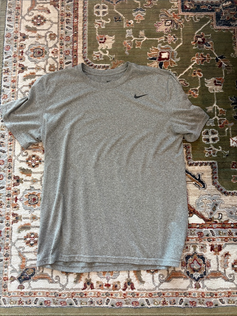 Nike Men’s Heather Gray Short Sleeve Dri-FIT Tee